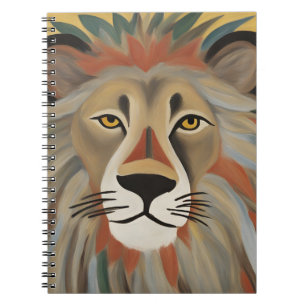 Caderno Espiral Pintura do leão