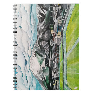Caderno Espiral Pintura do Monte Fuji por Alfred Fox