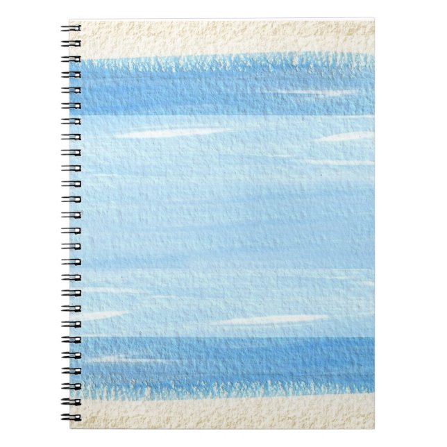 Caderno Espiral Pintura do oceano (Frente)