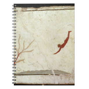 Caderno Espiral Pintura do túmulo do mergulhador do sul
