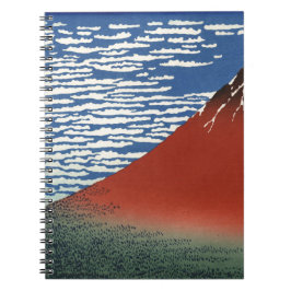 Caderno Espiral Pintura do vulcão Monte Fuji Japão