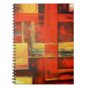 Caderno Espiral Pintura em forma de Abstrato moderno