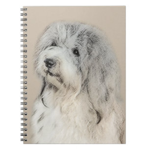 Caderno Espiral Pintura em Havanês (Dourada Sable) - Arte Origina