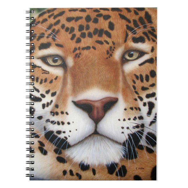 Caderno Espiral Pintura em Jaguar (Frente)