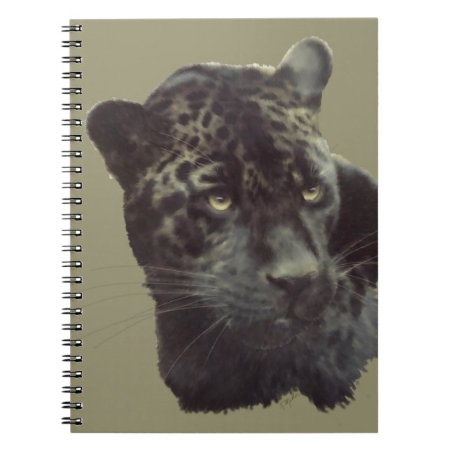 Caderno Espiral Pintura em Jaguar (Frente)