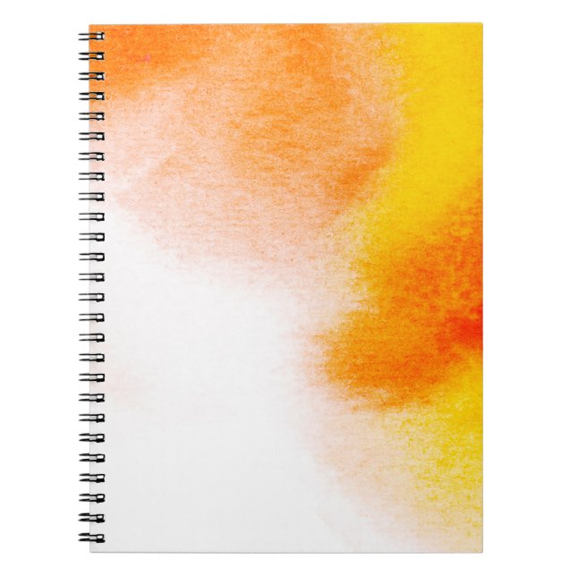 Caderno Espiral pintura fluida de luxo abstrato a aquarela. han (Frente)
