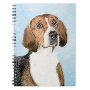 Caderno Espiral Pintura Inglesa em Foxhound - Arte Cachorro Origin