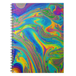 Caderno Espiral Pintura multicolor