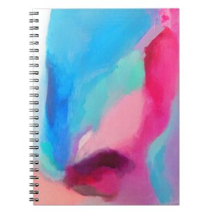 Caderno Espiral Pintura multicolor de abstrato
