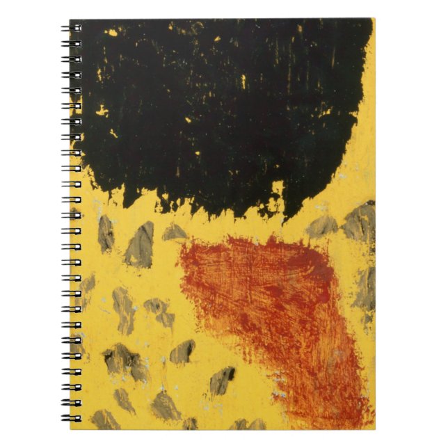 Caderno Espiral Pintura negra, ainda no lugar (1940) de Paul Klee (Frente)