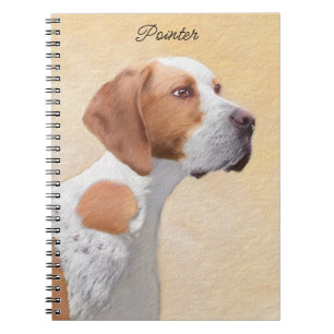 Caderno Espiral Pintura Ponteiro - Arte Cachorra Original