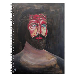 Caderno Espiral Pintura Sangue de Cristo por Alfred Fox