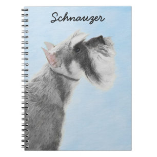 Caderno Espiral Pintura Schnauzer (Giant, Standard) - Arte Canina