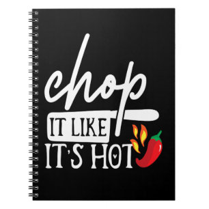 Caderno Espiral Pique como Pimenta Quente Presentes Engraçados par