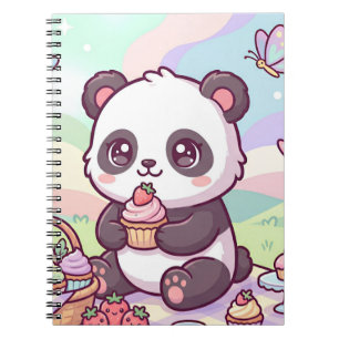 Caderno Espiral Piquenique do Panda Minúsculo