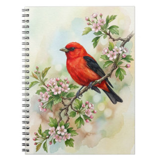 Caderno Espiral Piranga Rubra