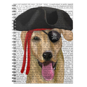 Caderno Espiral Pirata Amarelo Labrador 2