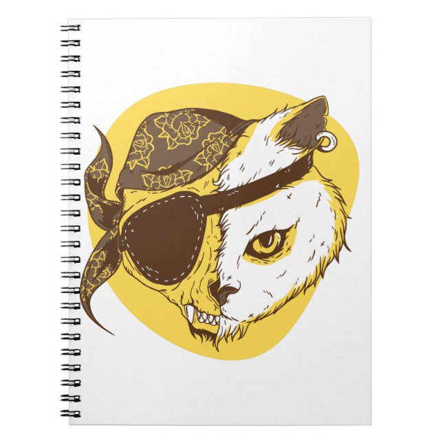 Caderno Espiral Pirata Cat (Frente)
