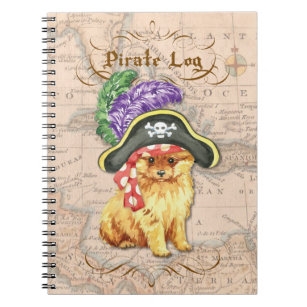 Caderno Espiral Pirata Pomeraniana