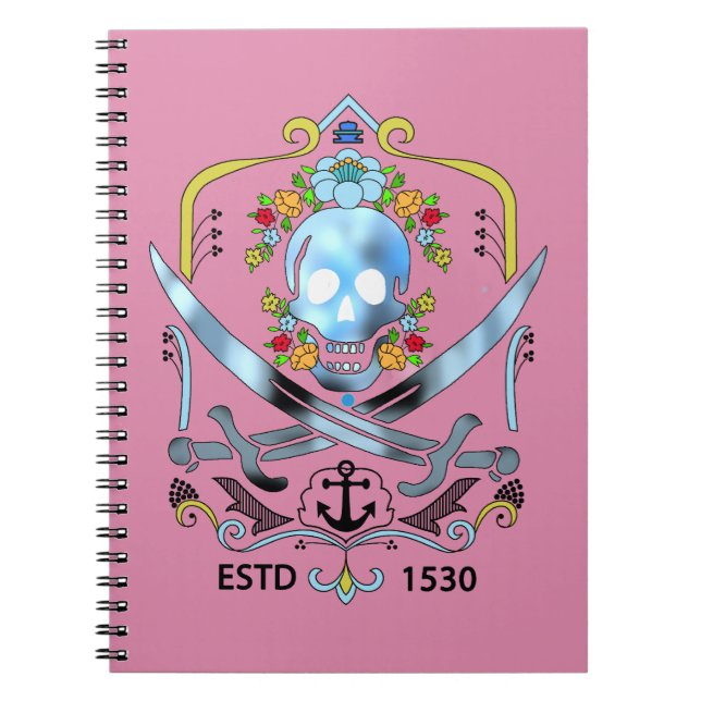Caderno Espiral piratas (Frente)