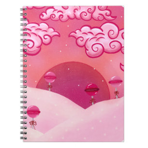 Caderno Espiral Pirulitos e nuvens bonitas