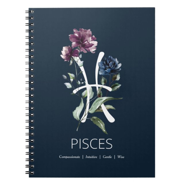 Caderno Espiral Pisces Traits (Frente)