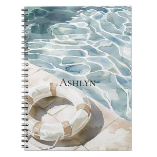 Caderno Espiral Piscina lateral