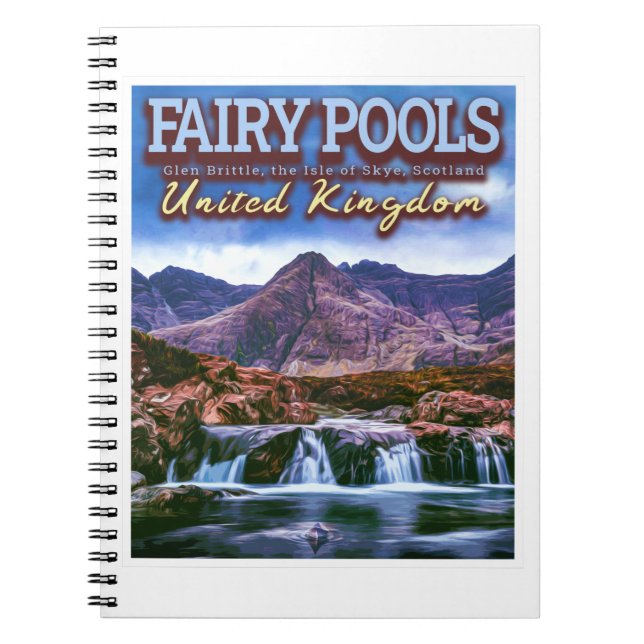 Caderno Espiral Piscinas DE FAIRY - A ISLE OF SKYE - SCOTLAND UK (Frente)