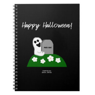 Caderno Espiral Pise Um Notebook De Foto Espiral Para Fantasmas Bo