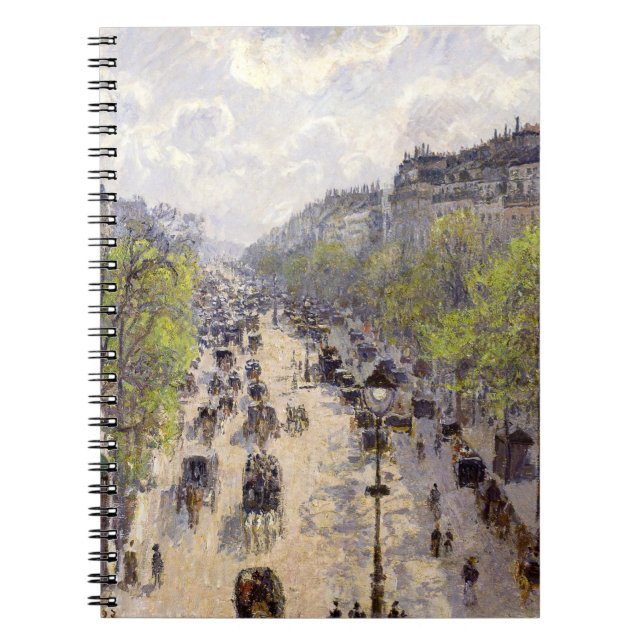 Caderno Espiral Pissarro - Boulevard Montmartre, Primavera (Frente)