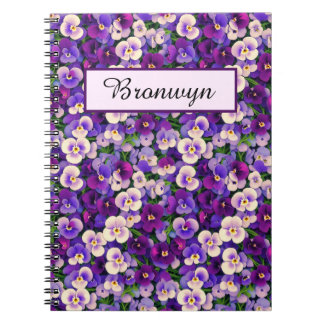 Caderno Espiral Pistas Roxas Pequenas Personalizadas