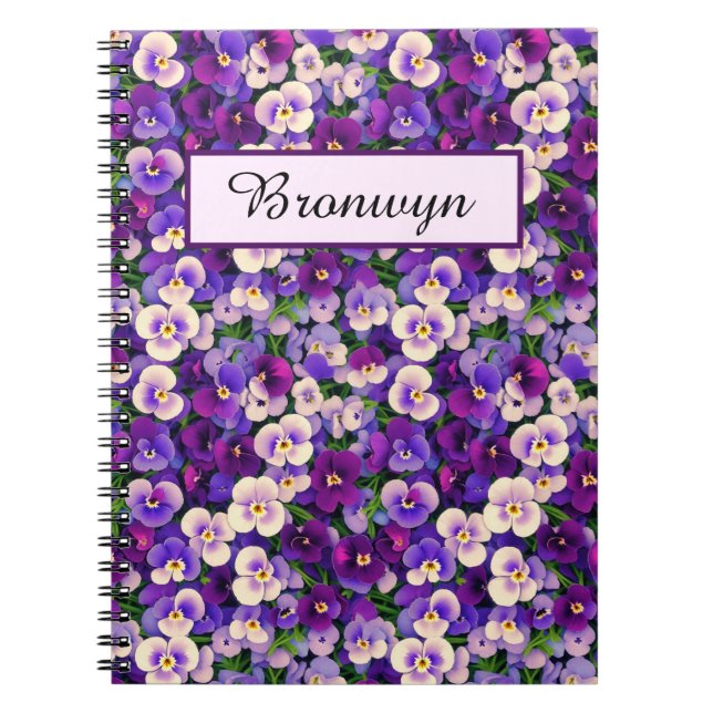 Caderno Espiral Pistas Roxas Pequenas Personalizadas (Frente)