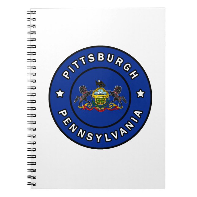 Caderno Espiral Pittsburgh Pensilvânia (Frente)