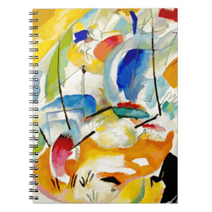 Caderno Espiral PixDezines Kandinsky 1913 Batalha Naval Improv 31