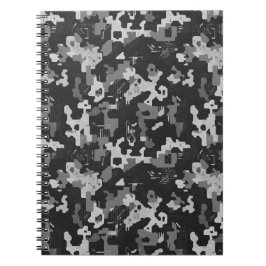 Caderno Espiral Pixel Camo Stealth