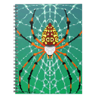 Caderno Espiral Pixel de aranha de banana