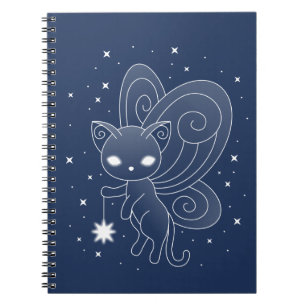 Caderno Espiral Pixie Cat - Gatinho das Asas Fadas