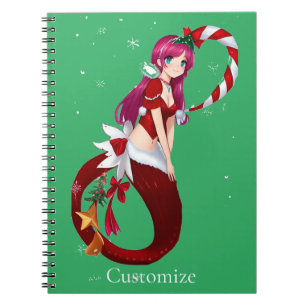 Caderno Espiral Pixie Mermaid Thunder_Cove Natal