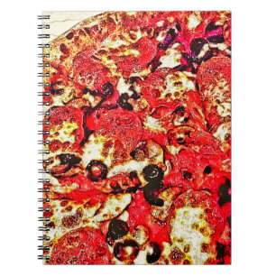 Caderno Espiral Pizza
