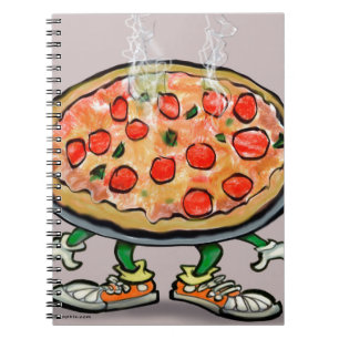 Caderno Espiral Pizza