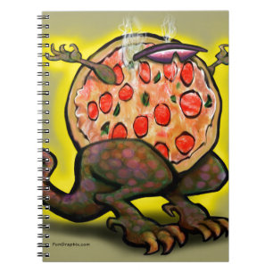 Caderno Espiral Pizza Beast