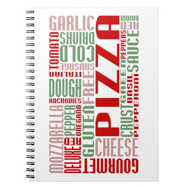 Caderno Espiral pizza chitChat (Frente)