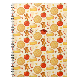 Caderno Espiral Pizza E Ingredientes De Maçã Fashiada