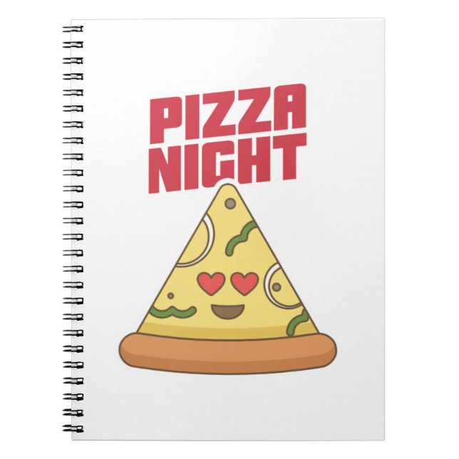 Caderno Espiral Pizza Night (Frente)