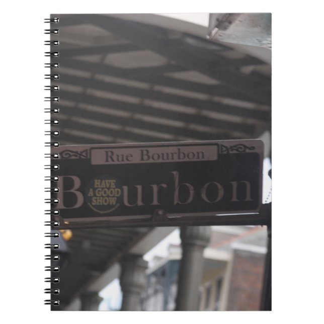 Caderno Espiral Placa da Rua Bourbon (Frente)