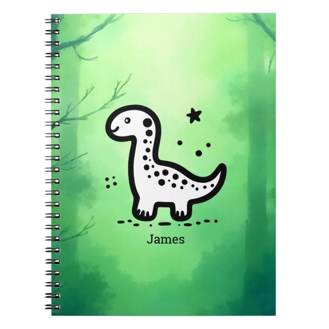 Caderno Espiral Placa de papel (Frente)