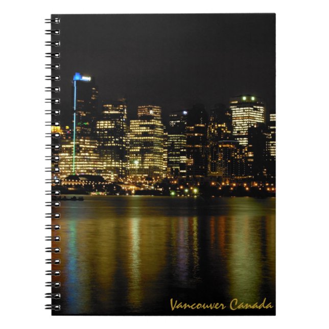 Caderno Espiral Placa de Sketch Vancouver Souvenir Notebook Vancou (Frente)