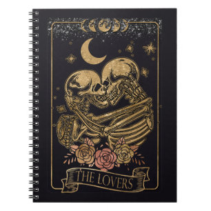 Caderno Espiral Placa Tarot de Amantes