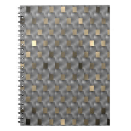 Caderno Espiral Placas cinza sobre marrom claro, toneladas pretos