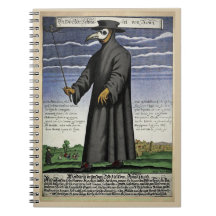 Plague Doctor - Color Copper Engraving 1656 -